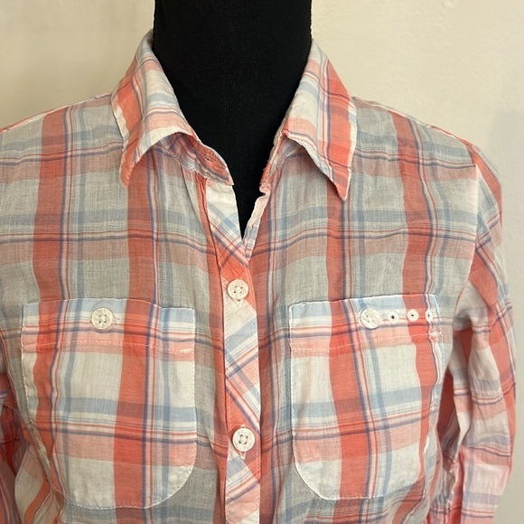 Columbia PFG Women's Plaid Long Sleeve 100% Cotton Button Down Shirt, Sz. S. - Picture 3 of 15